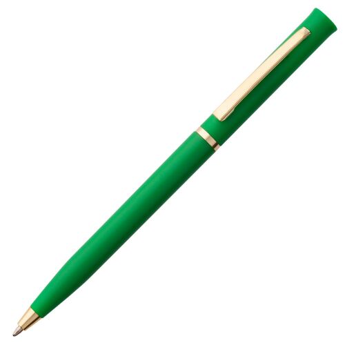 Ручка шариковая Euro Gold, зеленая 1