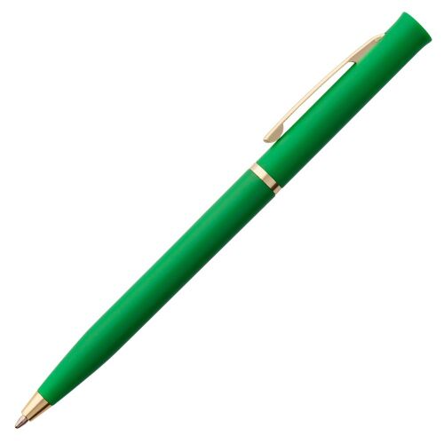 Ручка шариковая Euro Gold, зеленая 2