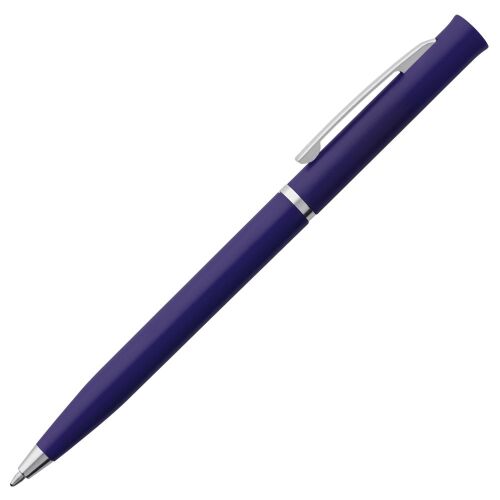 Ручка шариковая Euro Chrome, синяя 2