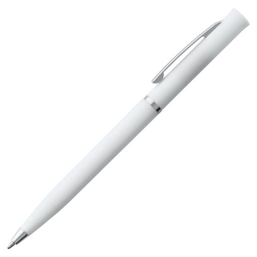 Ручка шариковая Euro Chrome, белая 2