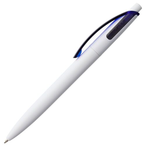 Ручка шариковая Bento, белая с синим 2