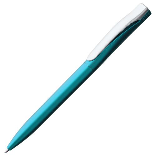 Ручка шариковая Pin Silver, голубой металлик 1