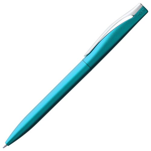 Ручка шариковая Pin Silver, голубой металлик 2