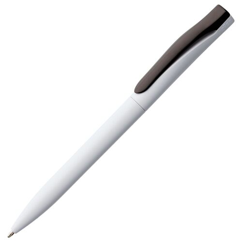 Ручка шариковая Pin, белая с черным 1