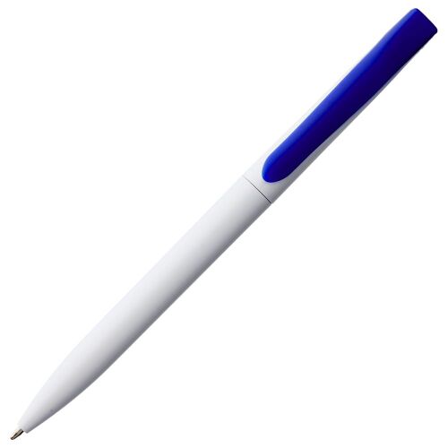 Ручка шариковая Pin, белая с синим 3
