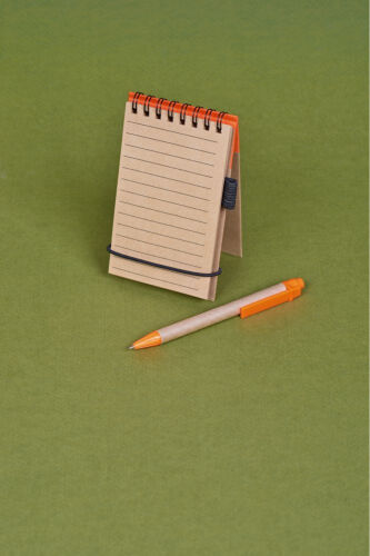 Блокнот на кольцах Eco Note с ручкой, синий 5