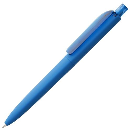 Ручка шариковая Prodir DS8 PRR-T Soft Touch, голубая 1