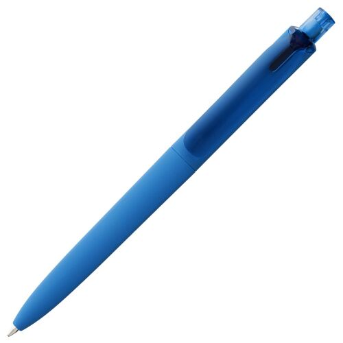 Ручка шариковая Prodir DS8 PRR-T Soft Touch, голубая 4