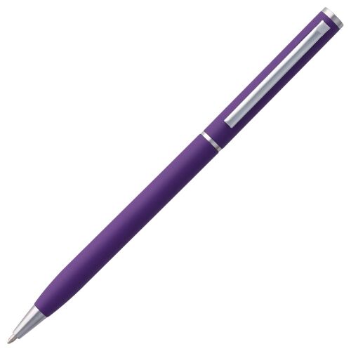 Ручка шариковая Hotel Chrome, ver.2, матовая фиолетовая 2