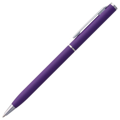 Ручка шариковая Hotel Chrome, ver.2, матовая фиолетовая 3