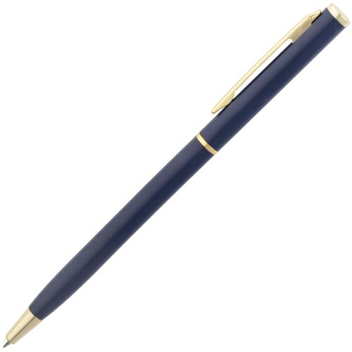 Ручка шариковая Hotel Gold, ver.2, матовая синяя 3