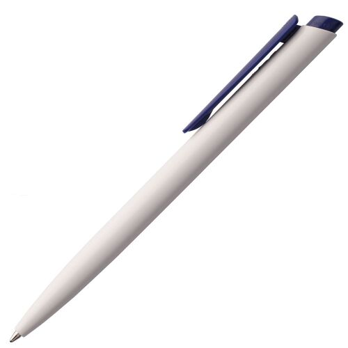Ручка шариковая Senator Dart Polished, бело-синяя 2