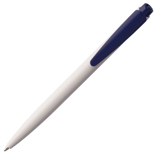 Ручка шариковая Senator Dart Polished, бело-синяя 3