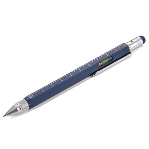 Ручка шариковая Construction, мультиинструмент, синяя 1