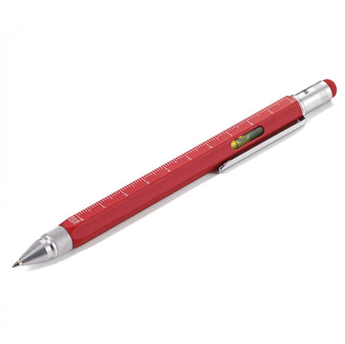 Ручка шариковая Construction, мультиинструмент, красная 8
