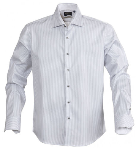 Рубашка мужская в полоску Reno, серая, размер S 1
