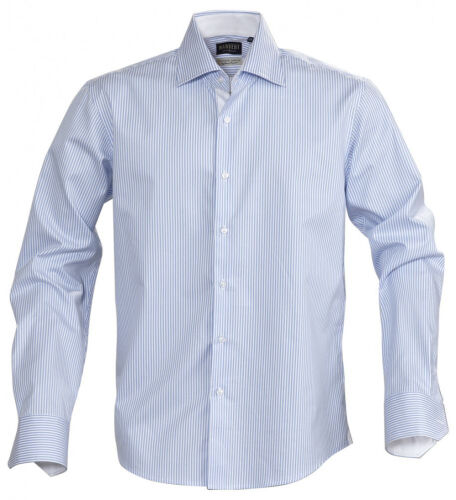 Рубашка мужская в полоску Reno, голубая, размер S 1