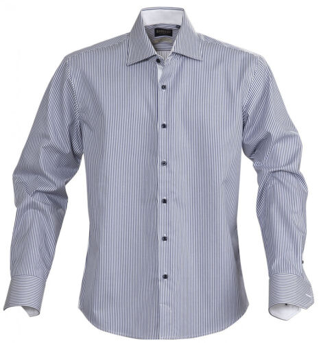Рубашка мужская в полоску Reno, темно-синяя, размер S 1