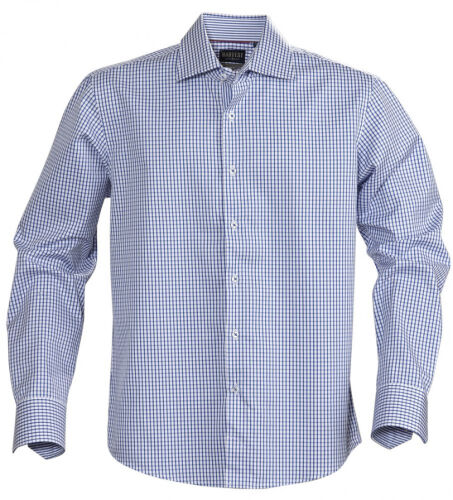 Рубашка мужская в клетку Tribeca, синяя, размер S 1