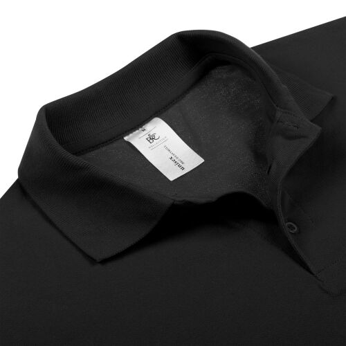 Рубашка поло Heavymill черная, размер S 3