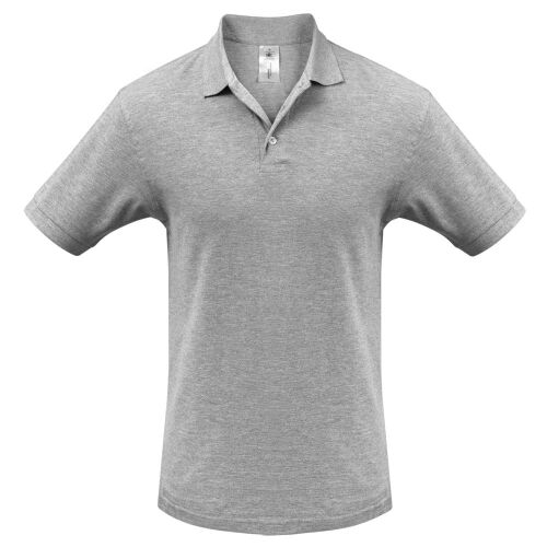 Рубашка поло Heavymill серый меланж, размер M 1