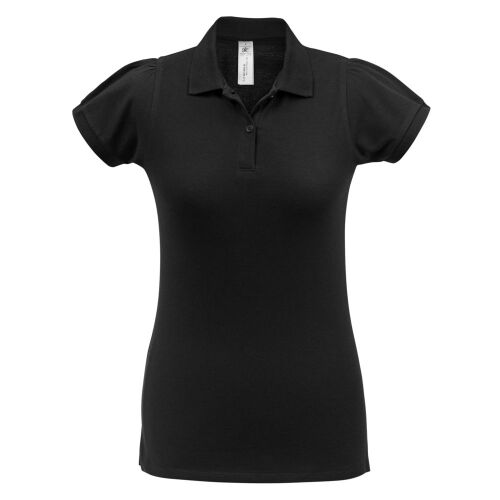 Рубашка поло женская Heavymill черная, размер M 1