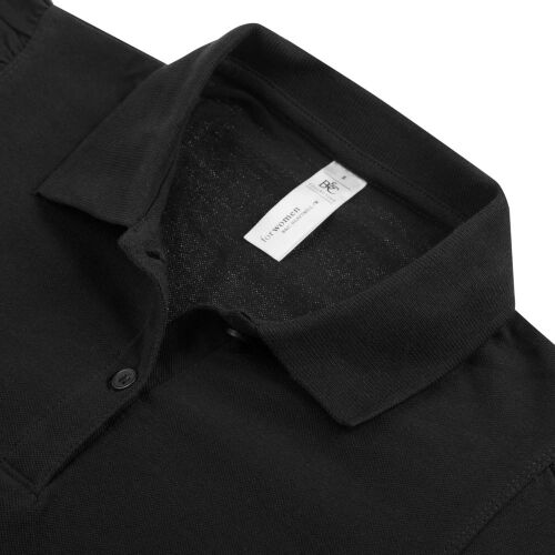 Рубашка поло женская Heavymill черная, размер M 3