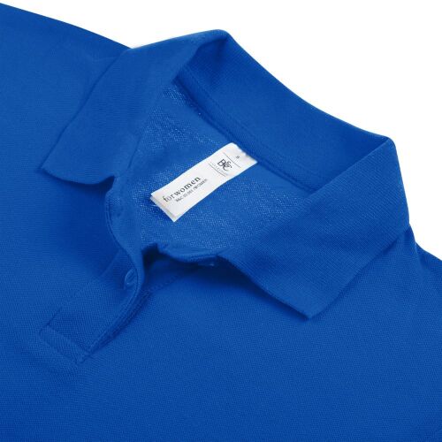 Рубашка поло женская ID.001 ярко-синяя, размер M 3