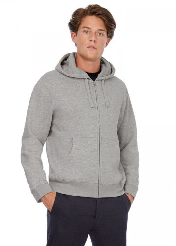Толстовка мужская Hooded Full Zip серый меланж, размер XXL 5