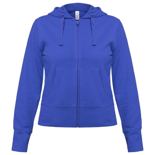 Толстовка женская Hooded Full Zip ярко-синяя, размер XS 1