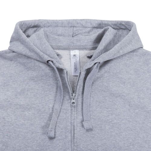 Толстовка женская Hooded Full Zip серый меланж, размер S 4