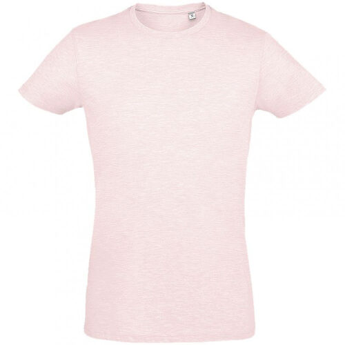Футболка мужская приталенная Regent Fit розовый меланж, размер X 1