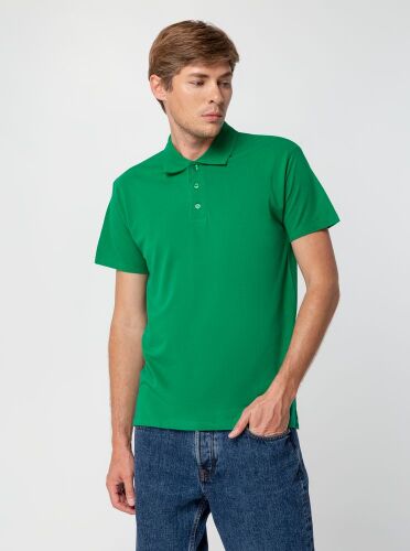 Рубашка поло мужская Summer 170 ярко-зеленая, размер S 4