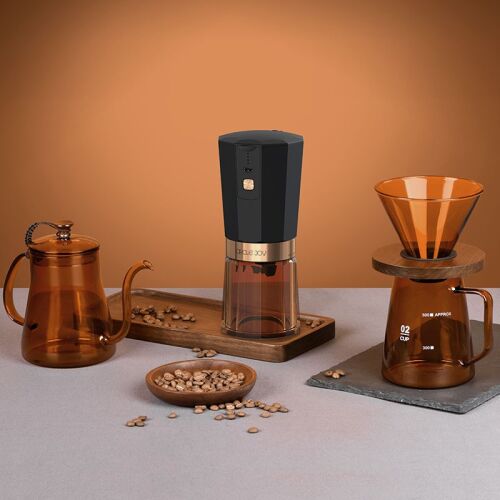 Кофейный набор Amber Coffee Maker Set, оранжевый с черным 5