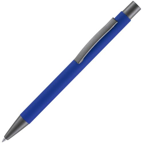 Ручка шариковая Atento Soft Touch, ярко-синяя 1