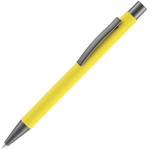 Ручка шариковая Atento Soft Touch, желтая 1
