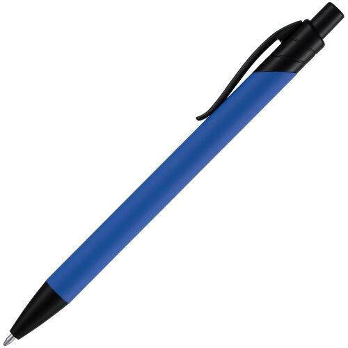 Ручка шариковая Undertone Black Soft Touch, ярко-синяя 2