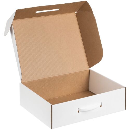 Коробка самосборная Light Case, белая, с белой ручкой 2