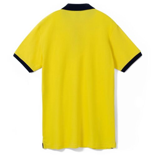 Рубашка поло Prince 190, желтая с темно-синим, размер M 2