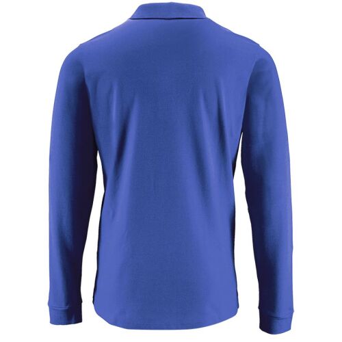 Рубашка поло мужская с длинным рукавом Perfect LSL Men ярко-синя 2