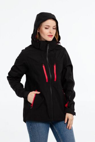 Куртка-трансформер женская Matrix черная с красным, размер XL 5