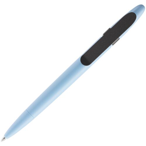 Ручка шариковая Prodir DS5 TSM Metal Clip, голубая с серым 4