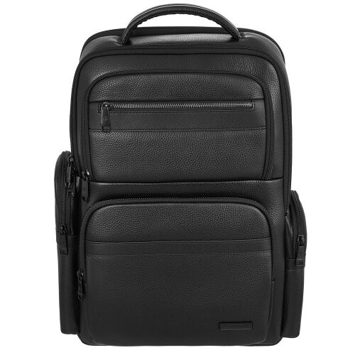 Кожаный рюкзак для ноутбука Santiago, черный 2