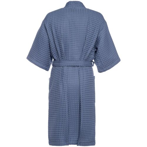Халат вафельный мужской Boho Kimono, синий, размер XL (52-54) 9