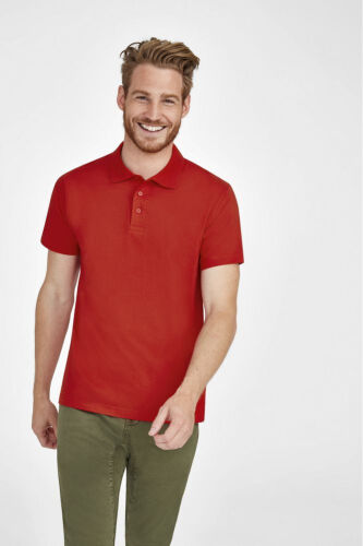 Рубашка поло мужская Prescott men 170 красная, размер S 4