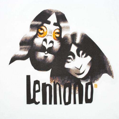 Футболка «Меламед. John Lennon, Yoko Ono», белая, размер L 1