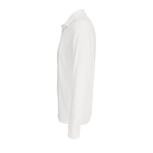 Рубашка поло с длинным рукавом Prime LSL, белая, размер 4XL 2
