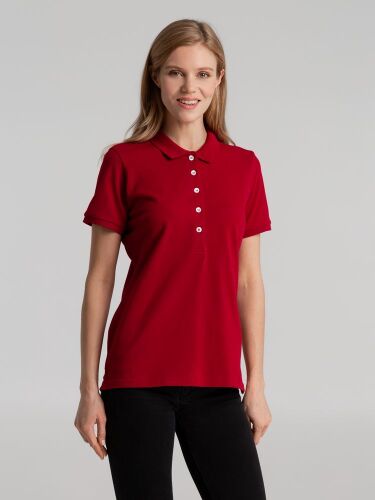 Рубашка поло женская Sunset красная, размер L 4