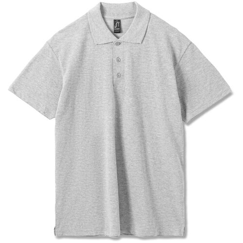 Рубашка поло мужская Summer 170 светло-серый меланж, размер M 1