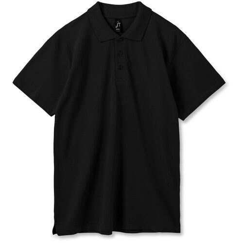 Рубашка поло мужская Summer 170 черная, размер XS 8